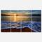 Designart - Peaceful Sandy Beach with Waves - Extra Large Canvas Art Print